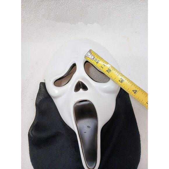 90s Easter Unlimited Inc HN Ghostface Mask wo shroud Flexible Vintage Halloween - Picture 9 of 11